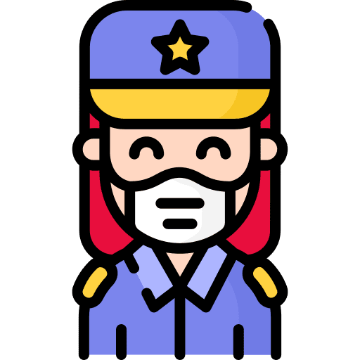 Woman avatar covid 19 user icon