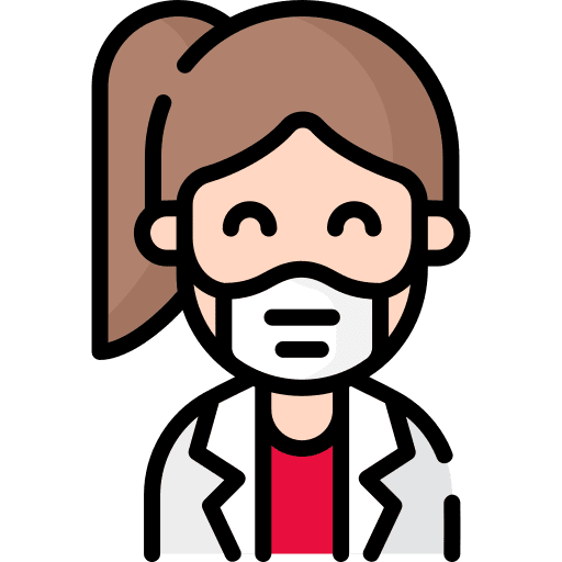 Woman coronavirus covid 19 wear mask icon