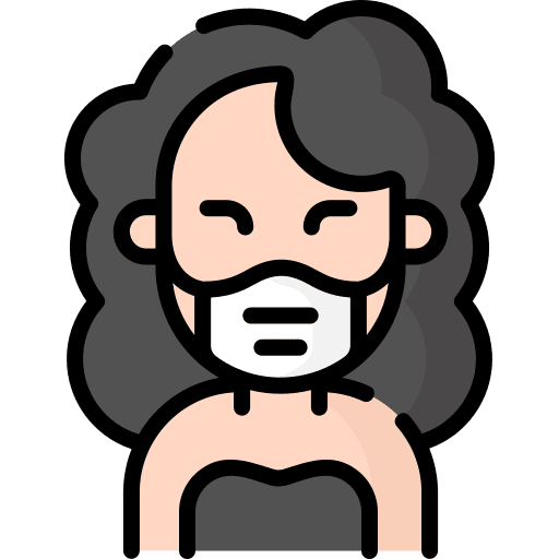 Woman woman coronavirus covid 19 icon