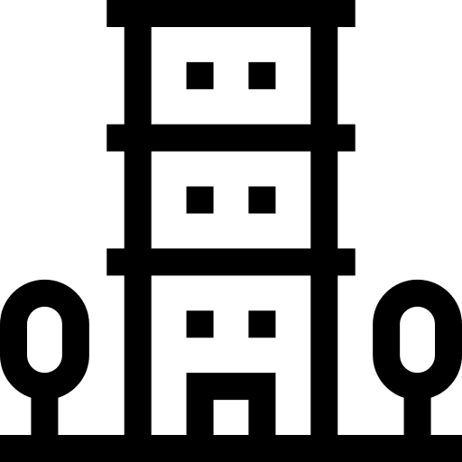 Condominium home building condominium icon