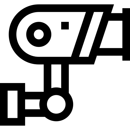 Cctv security system technology security camera icon