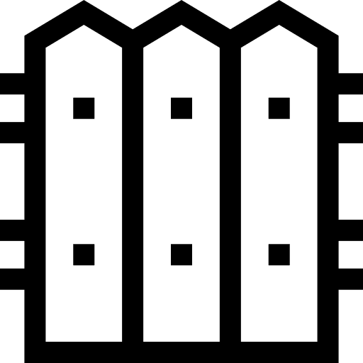 Fence yard limits garden icon