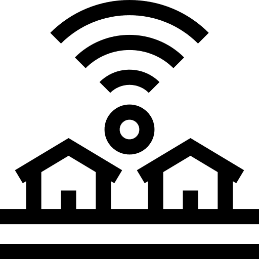 Smart house electronics wireless smart home icon