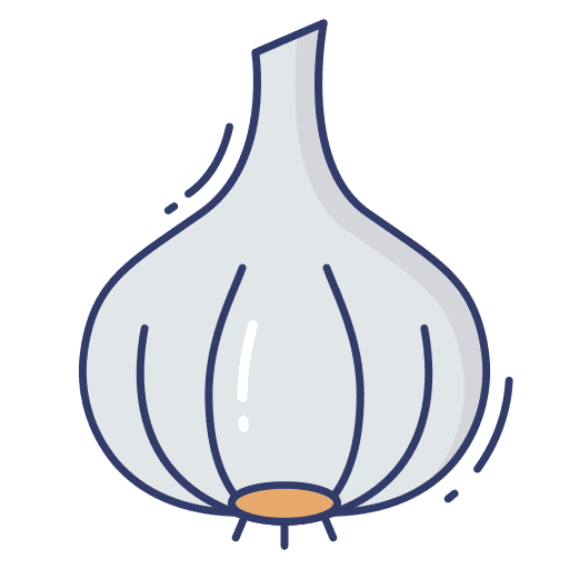 Garlic vegetarian vegetable food icon