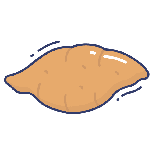 Sweet potato healthy food vegan potato icon