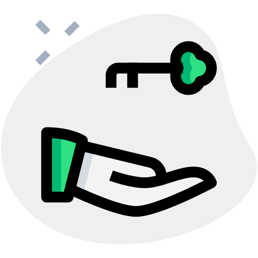 Share password door key access icon