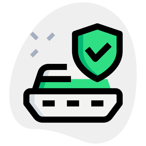 Protection ship insurance transport icon