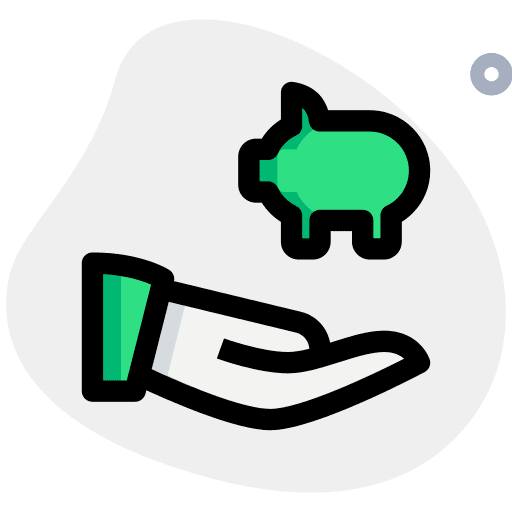 Savings business and finance savings save money icon