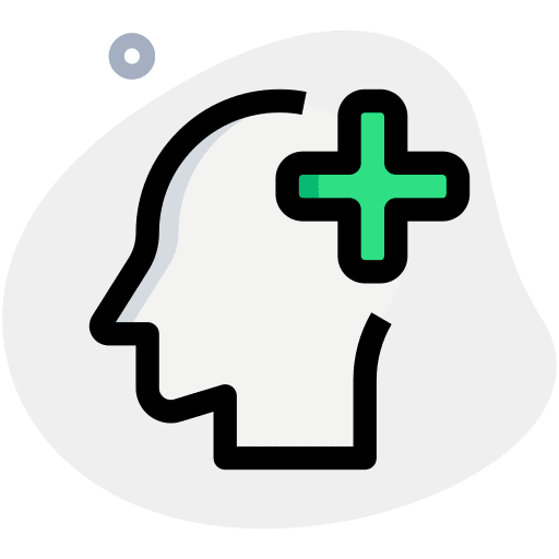 Brain organ medical intelligence science icon