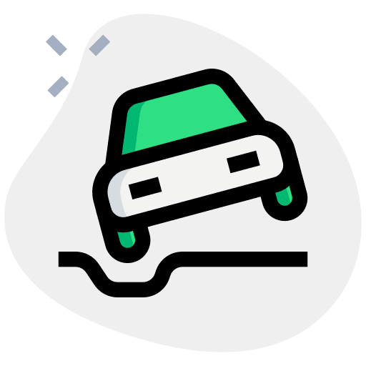 Car collision transportation car icon