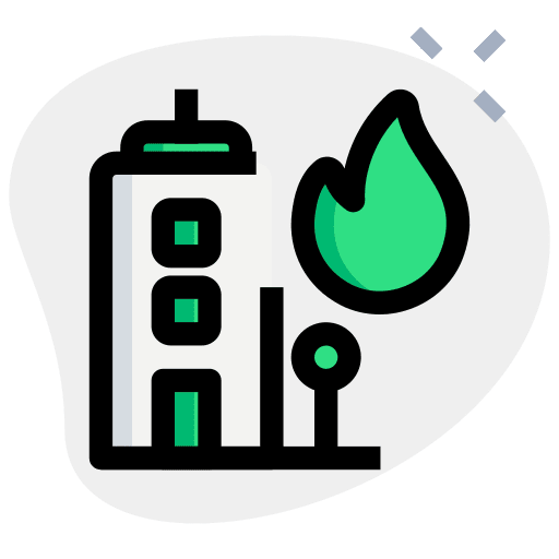 Fire home buildings flame icon
