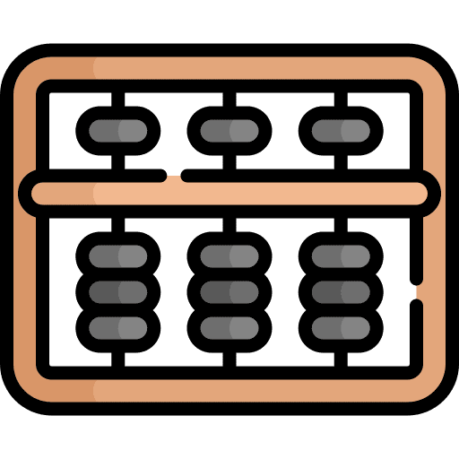 Abacus school material abacus accounting icon