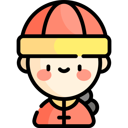 Boy face boy chinese icon