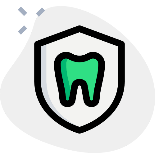 Insurance teeth healthcare and medical dental icon