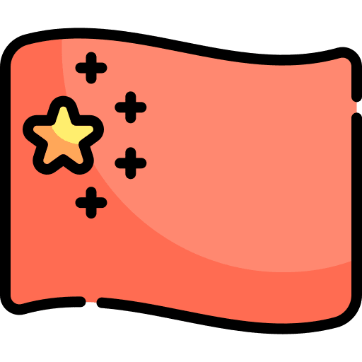 China flags nation flag icon