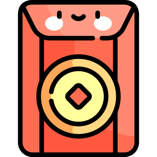 Hongbao money business and finance banknotes icon