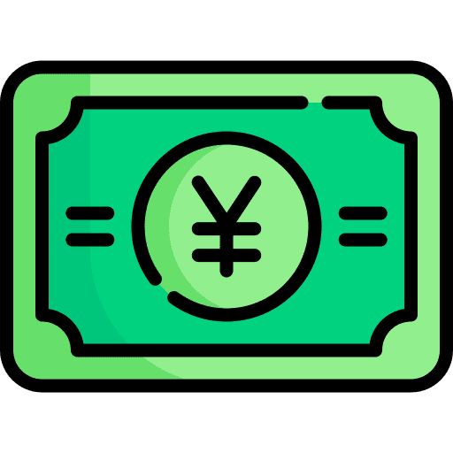 Yuan cash chinese yuan money icon
