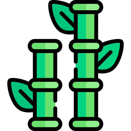 Bamboo botanical bamboo garden icon