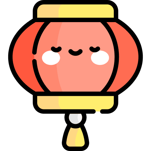 Chinese lantern asian chinese lantern chinese new year icon