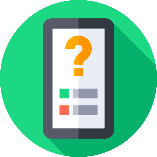 Question mark doubt application help icon Question mark doubt application help icon