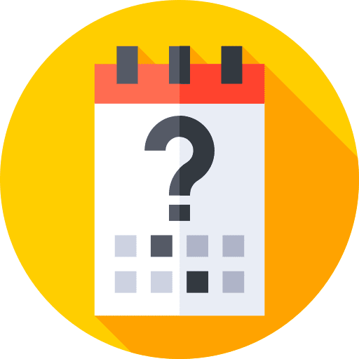 Question mark schedule event question icon Question mark schedule event question icon