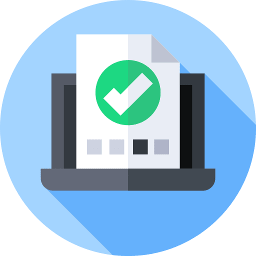 Correct exam test quiz icon Correct exam test quiz icon