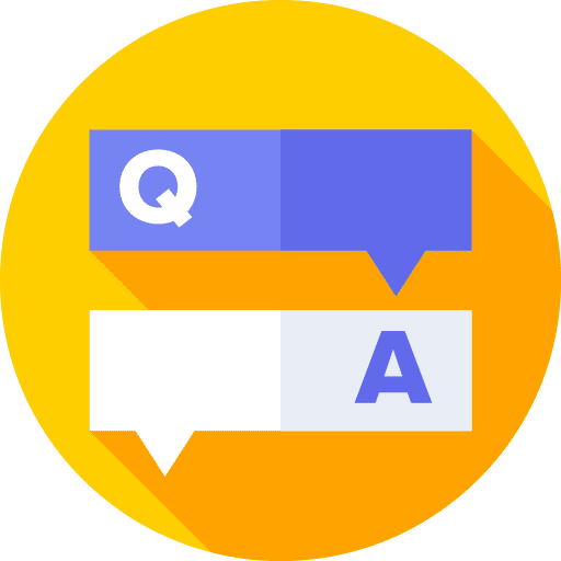 Q&a smartphone doubt conversation icon Q&a smartphone doubt conversation icon