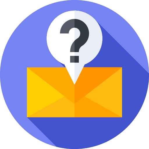 Question envelopes letter communications icon Question envelopes letter communications icon