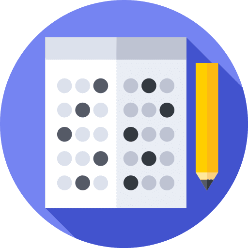 Test education files and folders questions icon Test education files and folders questions icon