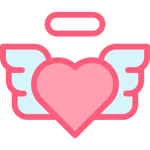 Angel valentines day love fly icon Angel valentines day love fly icon