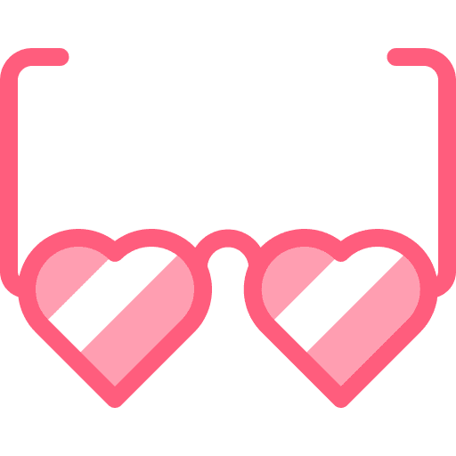 Glasses fashion love and romance eyeglasses icon Glasses fashion love and romance eyeglasses icon