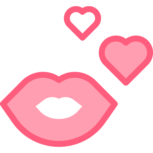 Love lips girly icons love and romance icon Love lips girly icons love and romance icon