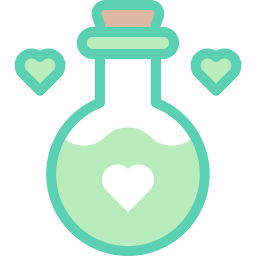 Love potion container flask love and romance icon Love potion container flask love and romance icon