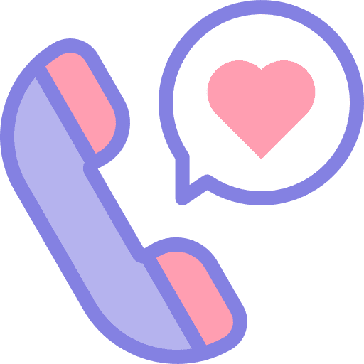 Call love communication phone icon Call love communication phone icon