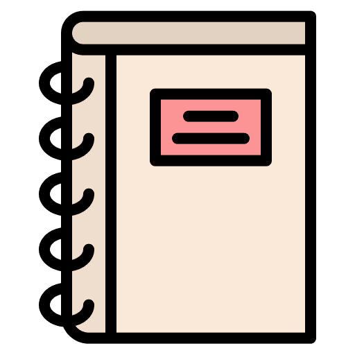 Notebook miscellaneous book school icon