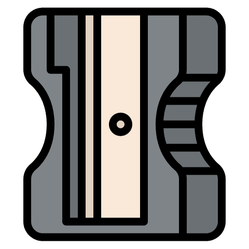 Pencil sharpener office supplies office materials pencil sharpener icon