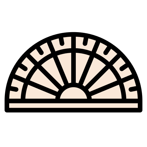 Protractor protractor school material miscellaneous icon