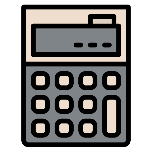 Calculator calculation math stationery icon