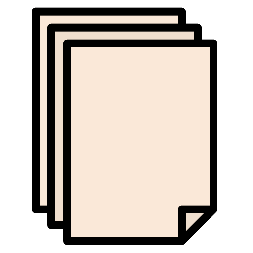 Papers stationery paperwork file icon