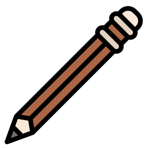 Pencil school material back to school study icon