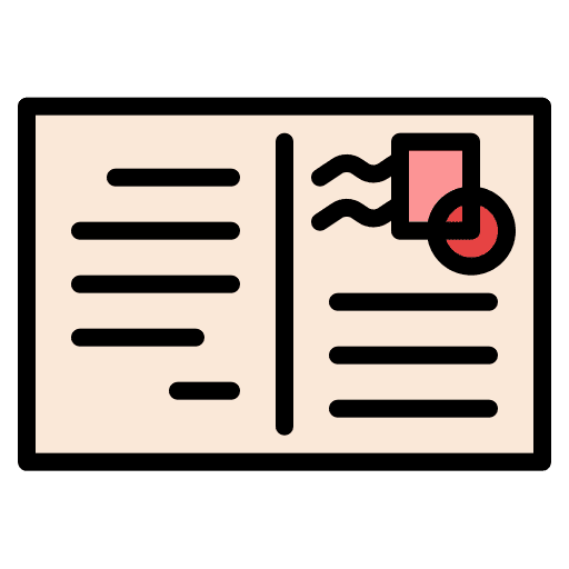 Postcard postage miscellaneous postcard icon