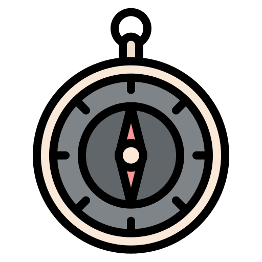 Compass direction tool navigation icon