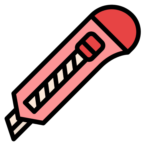 Cutter office supplies miscellaneous education icon