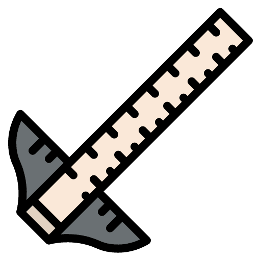 Ruler stationery square ruler edit tools icon