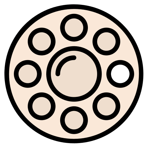 Color palette palette color palette school supplies icon