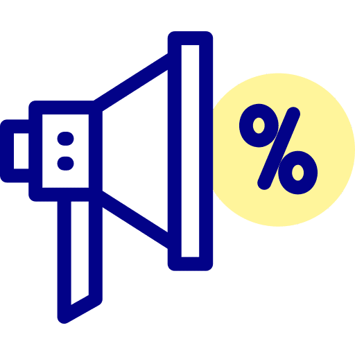 Megaphone publicity advertising sales icon