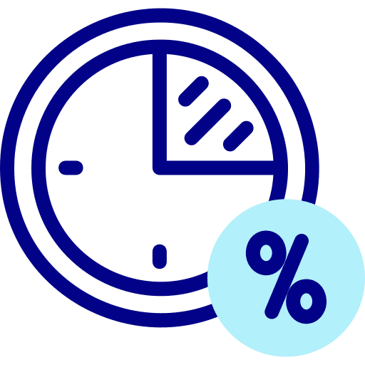 Sales offer shopping time icon