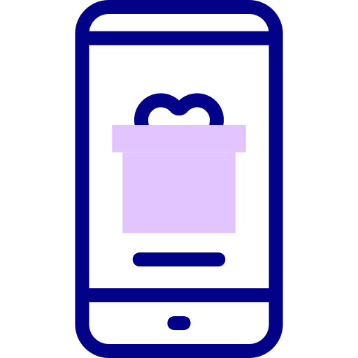 Smartphone shop gift smartphone icon