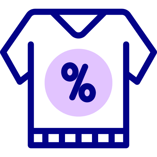 Tshirt commerce and shopping clothes fashion icon