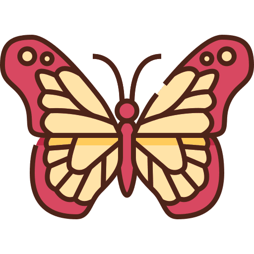 Butterfly fly wild life butterfly icon